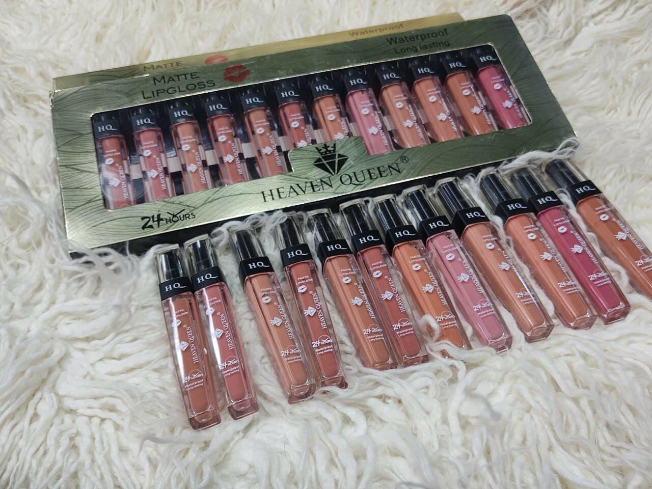 Pack Of 12 Heaven Queen Matte Lipgloss